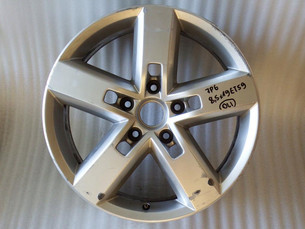 1x Alufelge 19 Zoll 8.5" 5x130 59ET Glanz Silber 7P6601025D VW Touareg 7p6 FEL4927888275fs