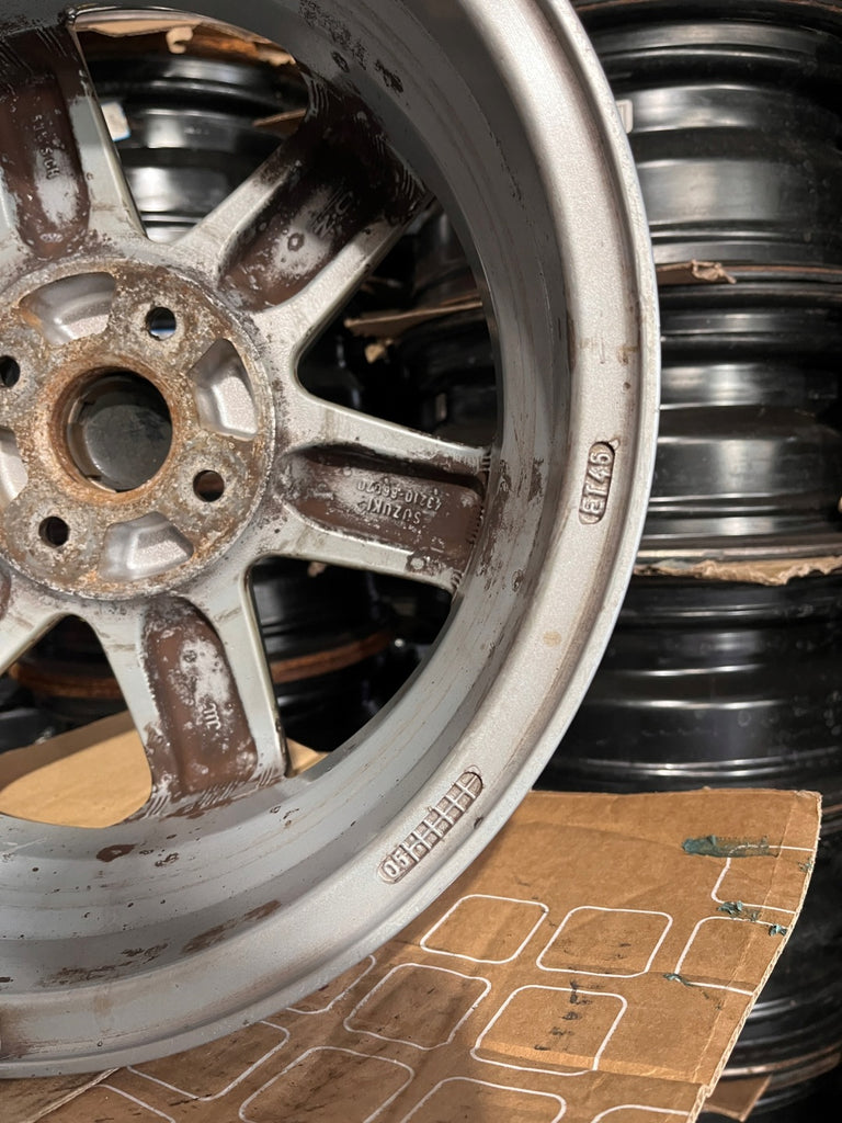 1x Alufelge 15 Zoll 5.0" 4x100 45ET Glanz Silber Suzuki I Ignis Rim Wheel FEL8982390614xf