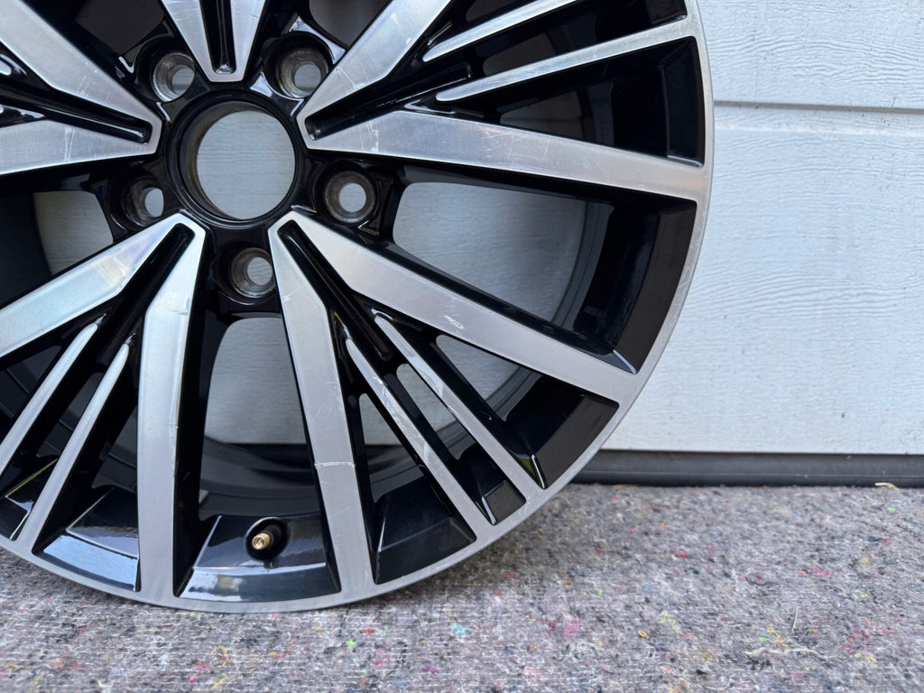 1x Alufelge 17 Zoll 7.0" 5x112 54ET Glanz Schwarz 5K0601025AS VW Golf VI I Caddy FEL9359761092cj