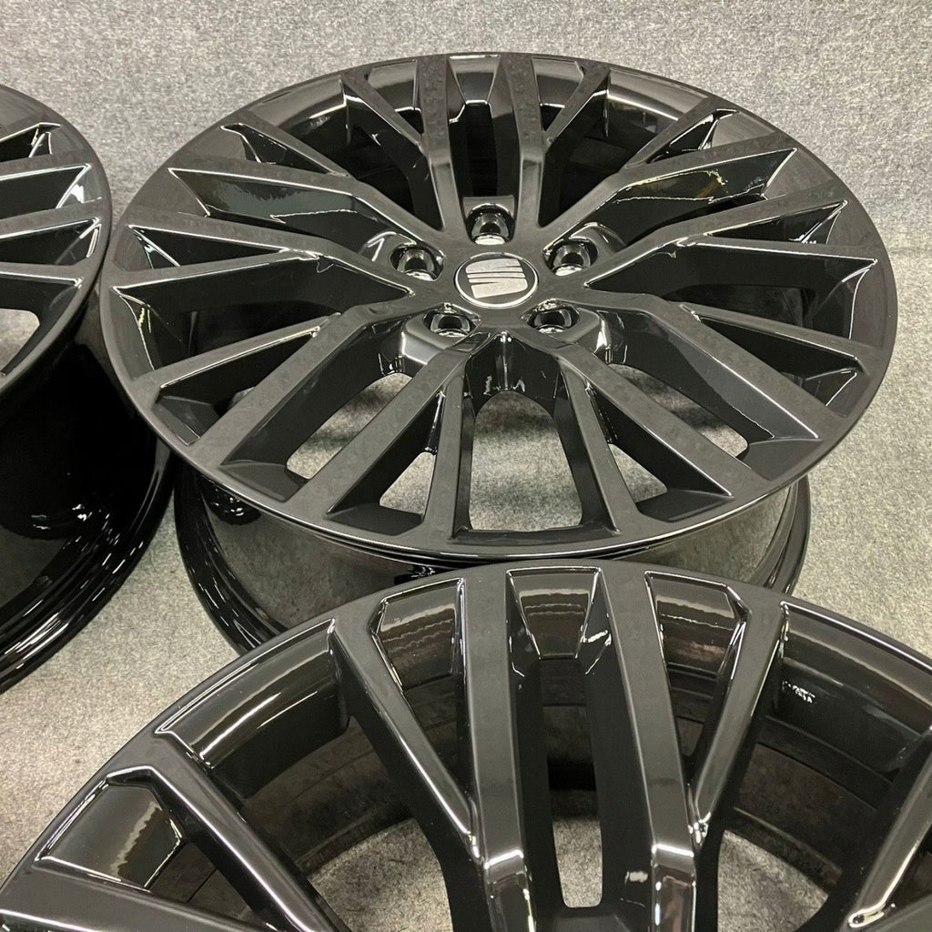4x Alufelge 18 Zoll 7.5" 5x112 46ET Glanz Graphit 5FA601025D Mg Leon Rim Wheel FEL2454855047ly