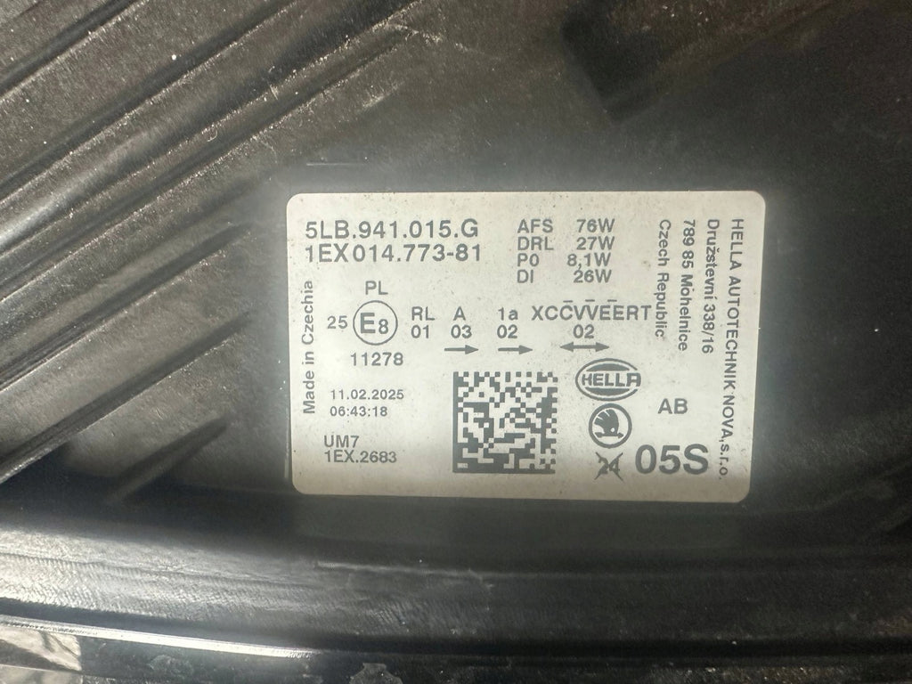 Frontscheinwerfer Skoda Enyaq IV 5LB941015G LED Links Scheinwerfer Headlight SCH6731643854lp