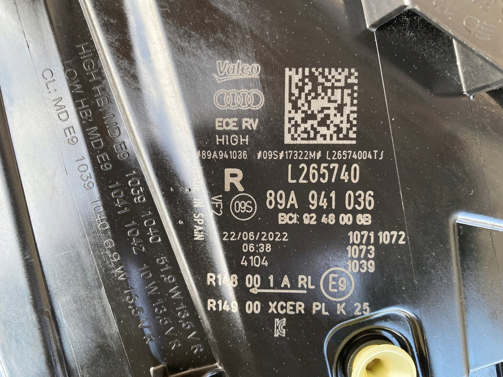 Frontscheinwerfer Audi E-Tron 89A941036 LED Rechts Scheinwerfer Headlight