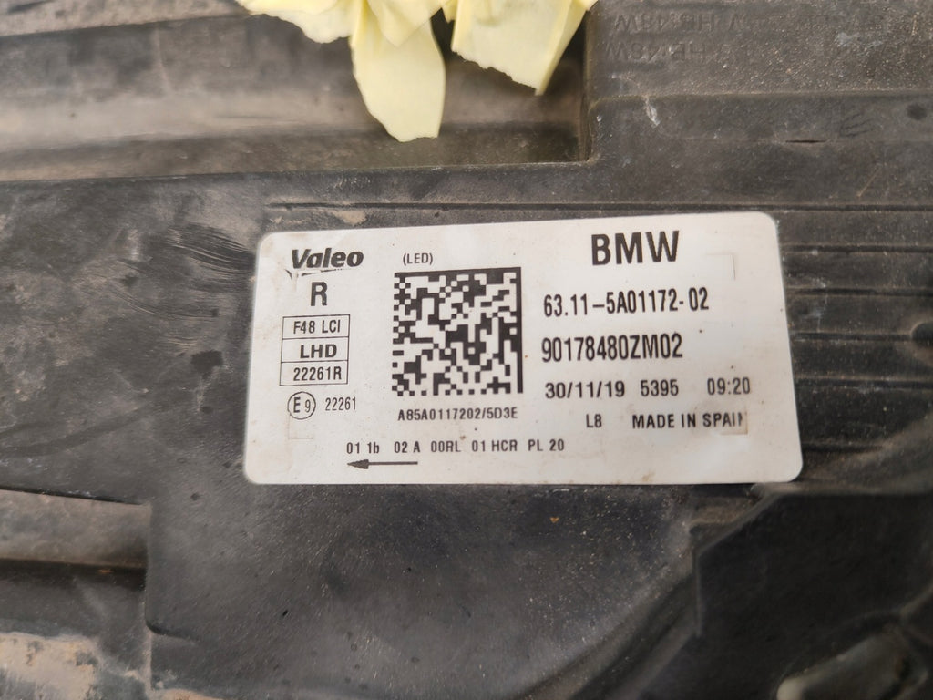 Frontscheinwerfer BMW X1 F48 5A01172 LED Rechts Scheinwerfer Headlight SCH4530009703fu