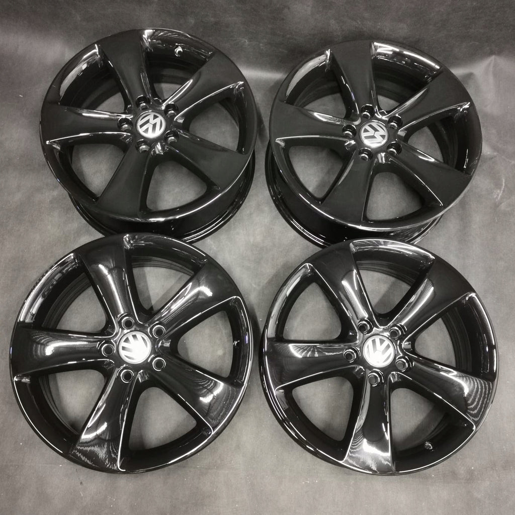 4x Alufelge 17 Zoll 6.5" 5x112 39ET Glanz Silber 3C8601025F VW Scirocco Passat FEL9895278420ez