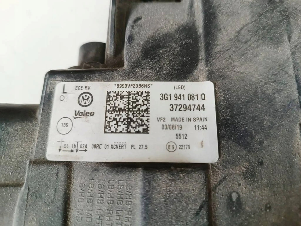 Frontscheinwerfer VW Passat B8 3G1941081Q 89907F2086NS 37294744 Links Headlight SCH1273206090it