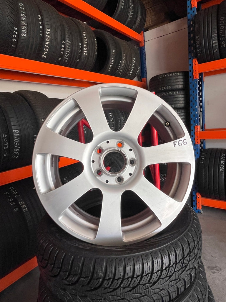 1x Alufelge 17 Zoll 7.5" 5x112 42 5ET Glanz Silber A2044013502 Mercedes-Benz