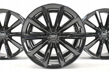 Load image into Gallery viewer, 4x Alufelge 19 Zoll 8.5" 5x112 43ET Glanz Schwarz 4G9601025F Audi A6 Allroad FEL4159352457zj