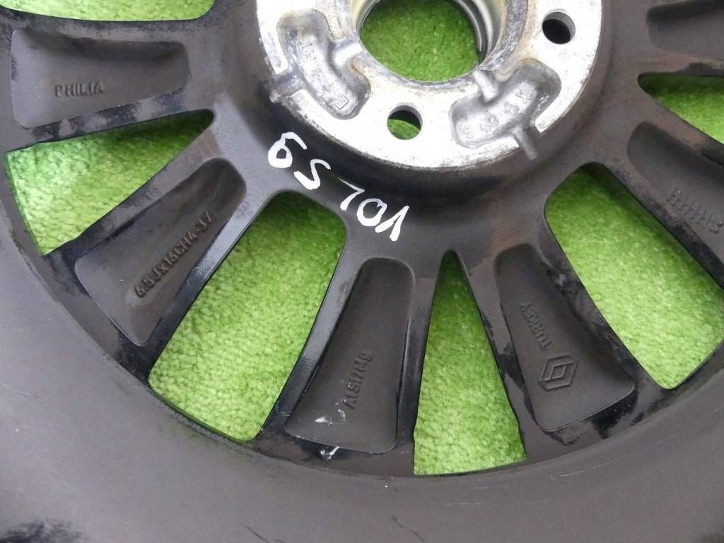 1x Alufelge 16 Zoll 6.5" 4x100 403000315R Dacia Sandero Clio I Rim Wheel FEL8055602835bk