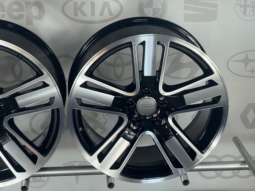 4x Alufelge 19 Zoll 8.0" 5x112 26ET Glanz Schwarz 8T0601025AJ Audi A5 Rim Wheel FEL1172174582uo
