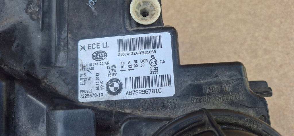 Frontscheinwerfer Audi 1 F21 F20 7229678-10 Xenon Rechts Scheinwerfer Headlight