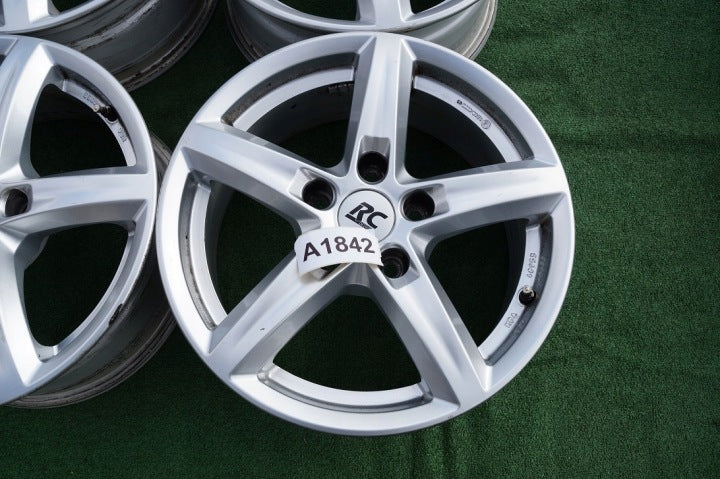 4x Alufelge 16 Zoll 6.5" 5x112 42ET RC24-656 Skoda Superb Octavia Passat FEL5596704121ps