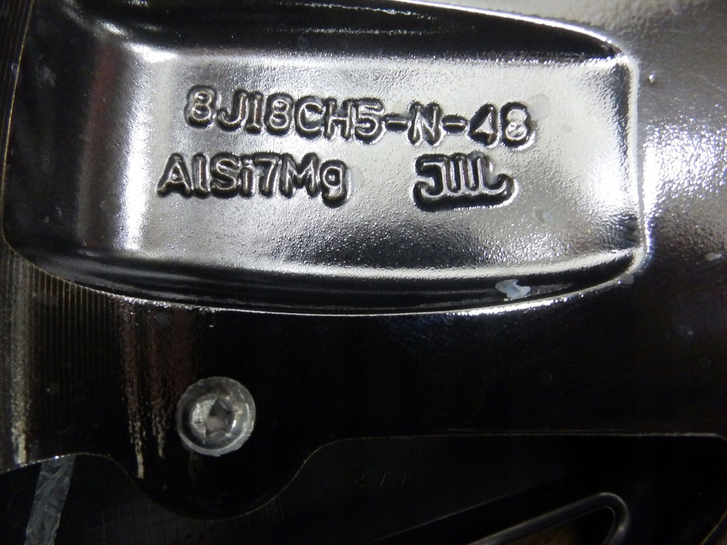 1x Alufelge 18 Zoll 8.0" 5x108 48ET Glanz Schwarz 9835058180 Peugeot 308 Iii