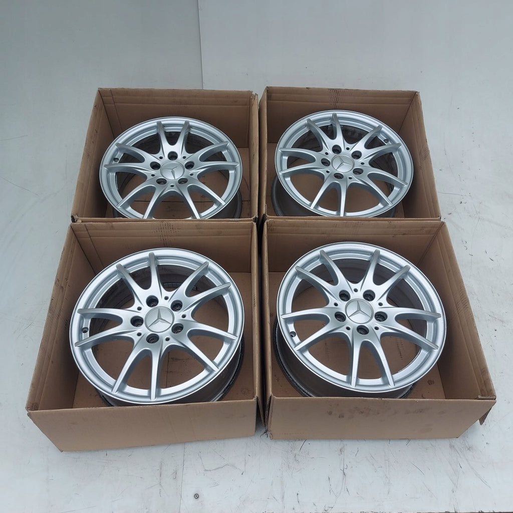 4x Alufelge 16 Zoll 6.5" 5x112 49ET A2464011302 Mercedes-Benz Rim Wheel