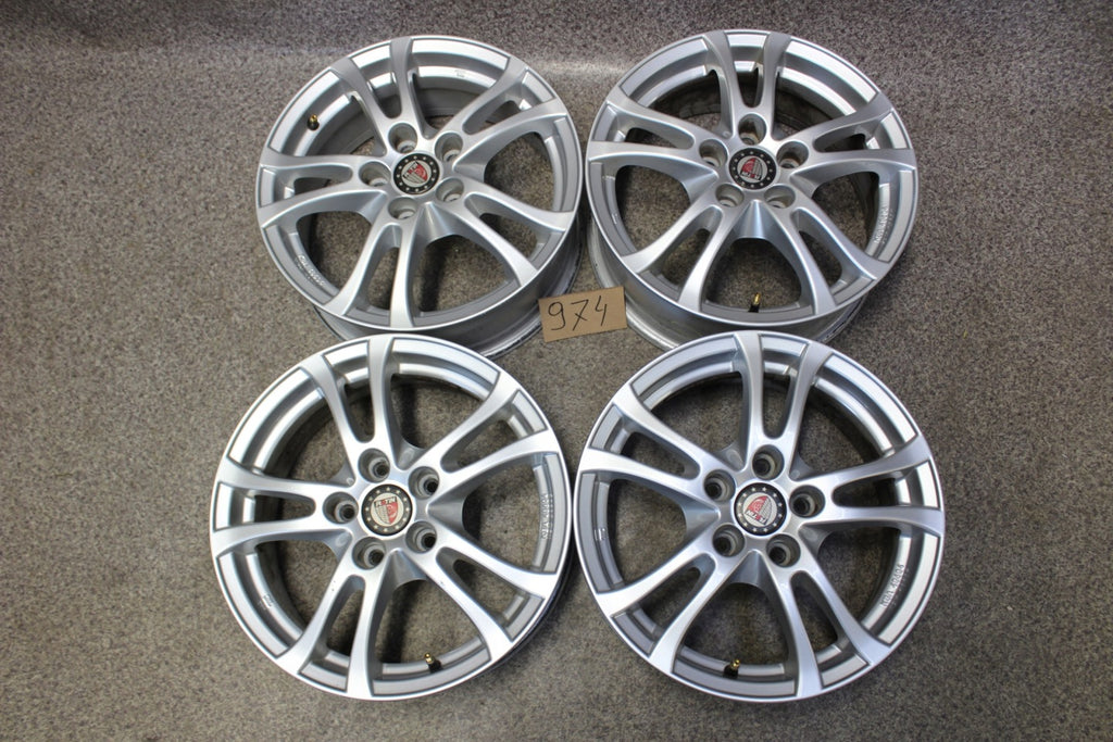 4x Alufelge 16 Zoll 6.5" 5x114.3 45ET Silber KBA48604 Hyundai I Rim Wheel FEL5920353047ue