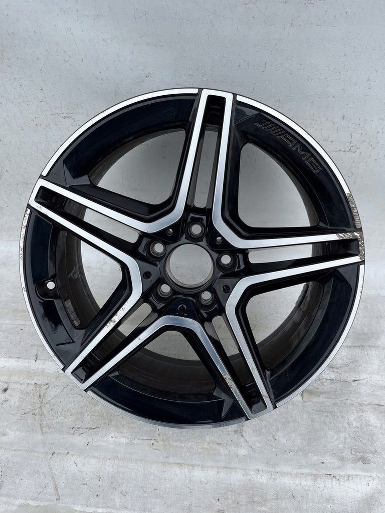 1x Alufelge 18 Zoll 7.5" 5x112 49ET Glanz Schwarz A1774011500 Mercedes-Benz W177