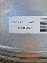Laden Sie das Bild in den Galerie-Viewer, 1x Alufelge 18 Zoll 8.0&quot; 5x108 42 5ET 31423515 Volvo Rim Wheel