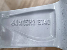Load image into Gallery viewer, 1x Alufelge 15 Zoll 6.0" 5x100 40ET Glanz Silber 6R0601025 VW Polo Rim Wheel FEL4271832272oh