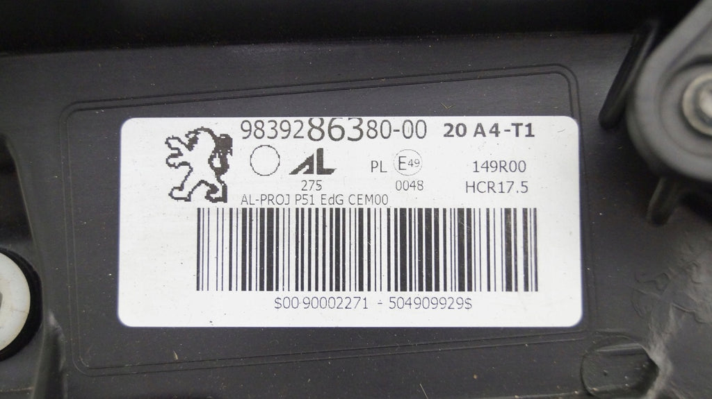 Frontscheinwerfer Peugeot 308 III 9839286380-00 LED Links Scheinwerfer Headlight SCH8830265159qp