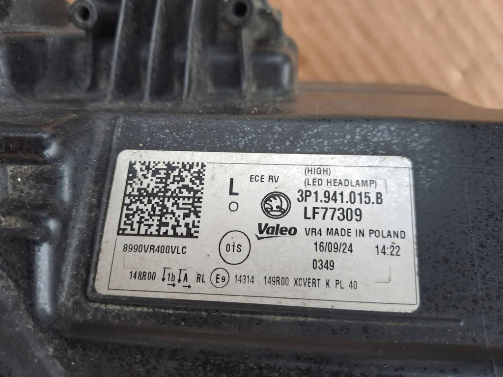 Frontscheinwerfer Skoda Superb 3P1941015B Links Scheinwerfer Headlight SCH2171854364wv