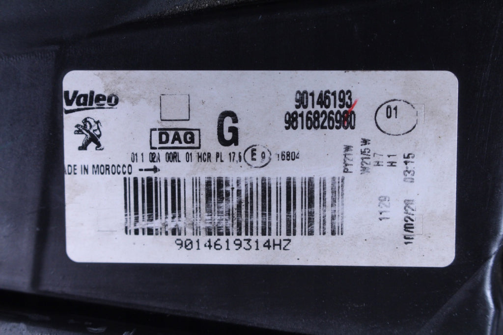 Frontscheinwerfer Peugeot Partner 9816826980 Links Scheinwerfer Headlight SCH8976388753gx