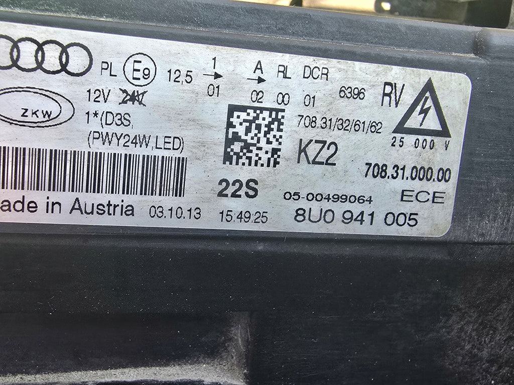Frontscheinwerfer Audi Q3 8U0941005 Bi-Xenon Links Scheinwerfer Headlight SCH6455144697hg