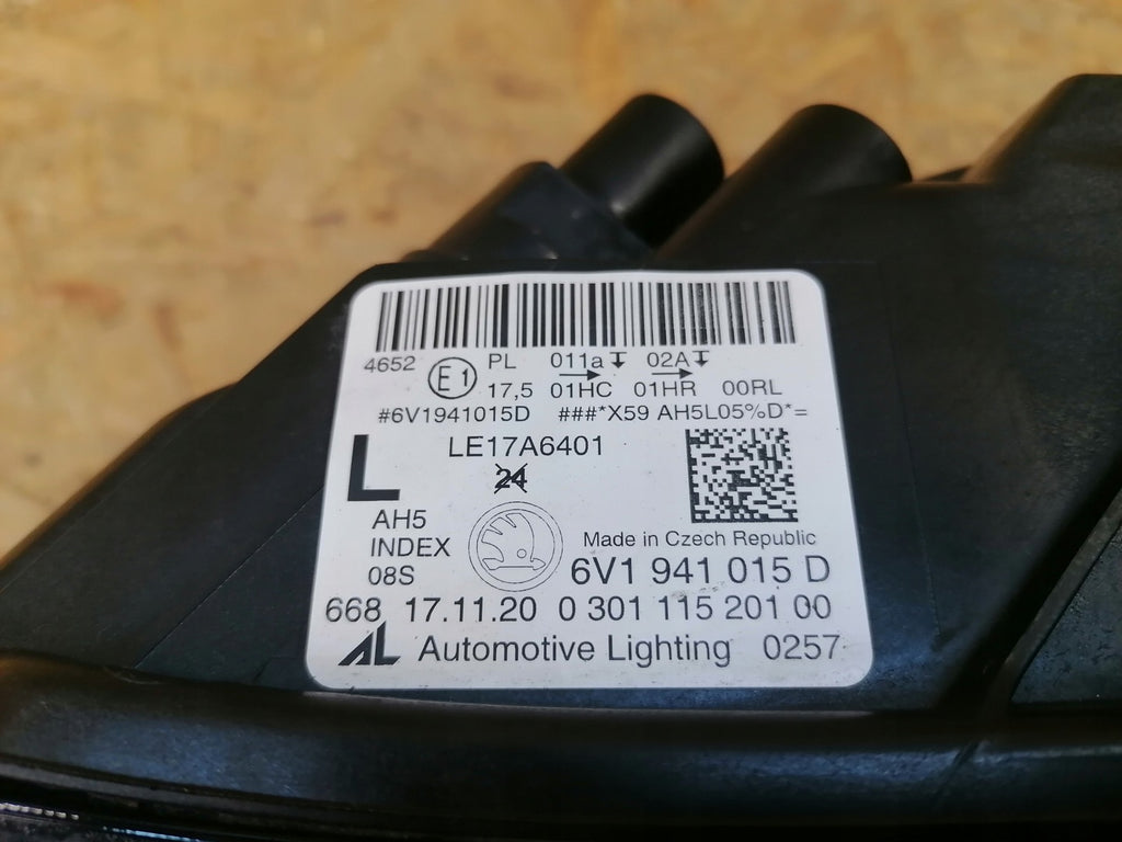 Frontscheinwerfer Skoda Fabia III 6V1941015D LED Links Scheinwerfer Headlight SCH2470156799il