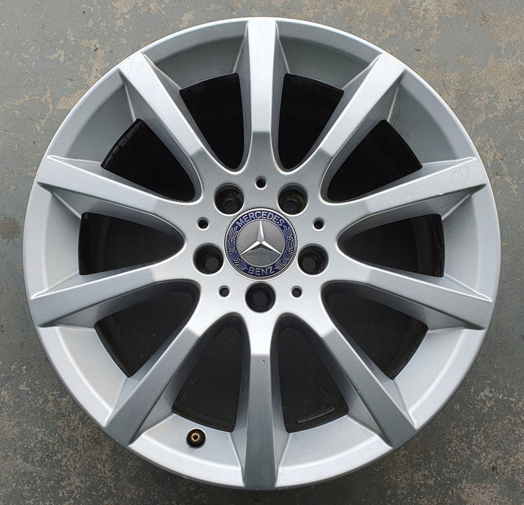 1x Alufelge 17 Zoll 7.5" 5x112 47ET Mercedes-Benz W204 Rim Wheel FEL9799913346aj