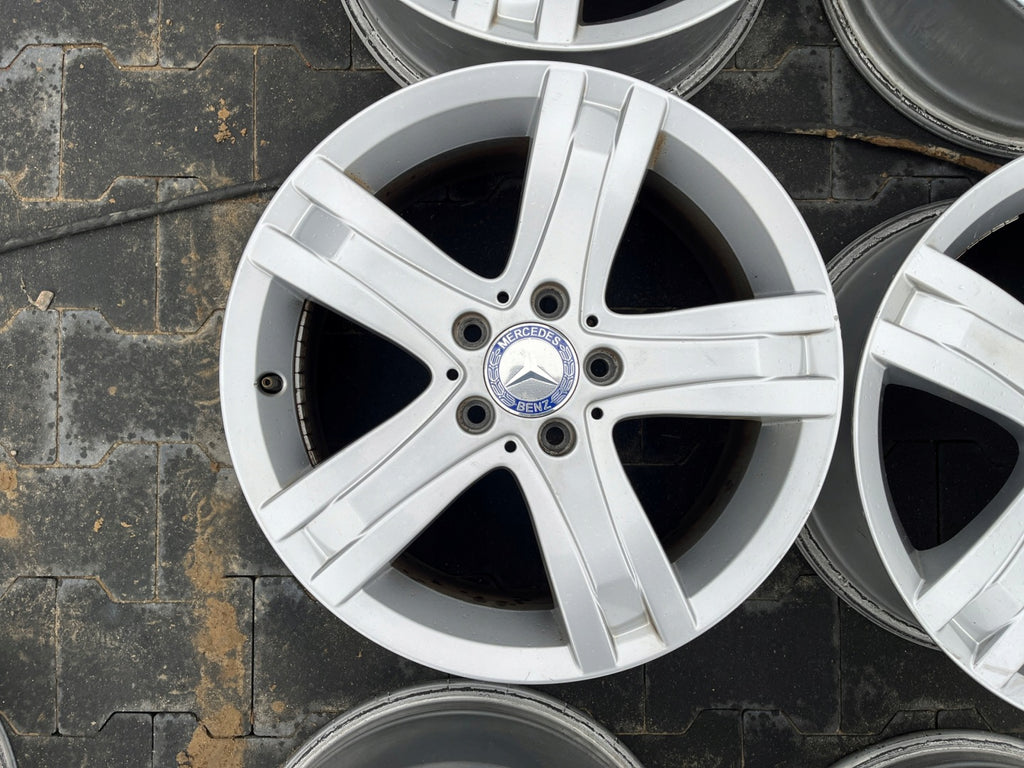 4x Alufelge 17 Zoll 7.5" 5x112 47 5ET Glanz Silber A2044015502 Mercedes-Benz FEL2307583186wo