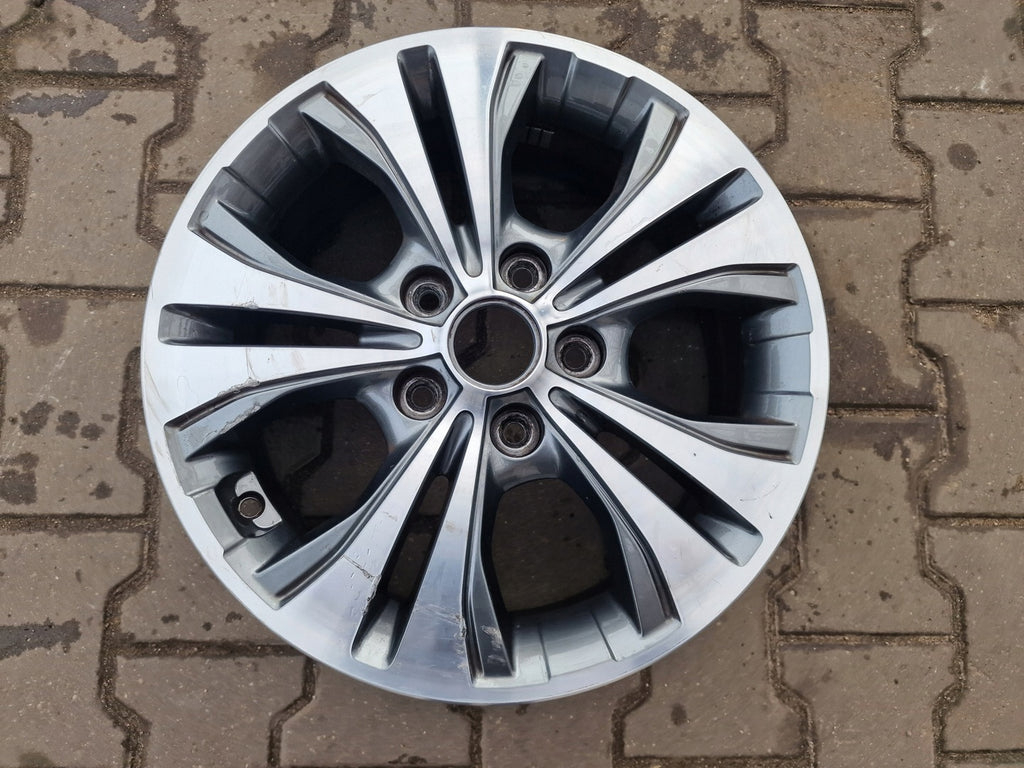 1x Alufelge 16 Zoll 6.0" 5x114.3 51ET Glanz Grau 52910-1P650 Kia Venga Mg