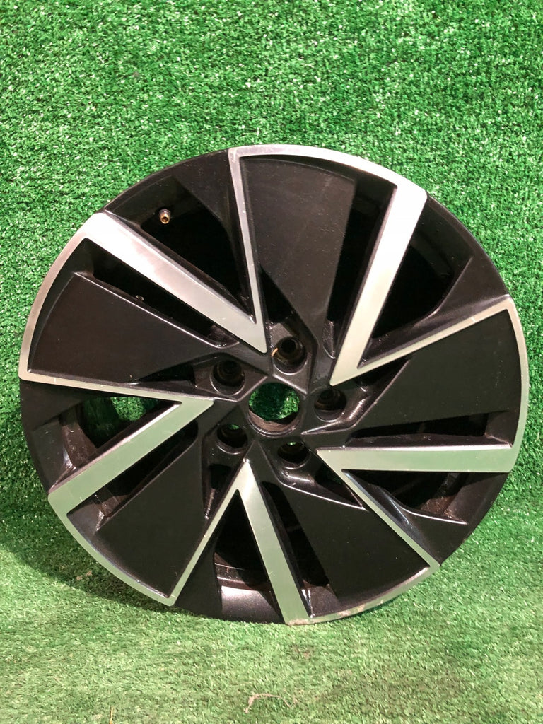 1x Alufelge 18 Zoll 7.5" 5x112 48ET Glanz Schwarz 5E3601025AD Mg Octavia 5e3 Iv