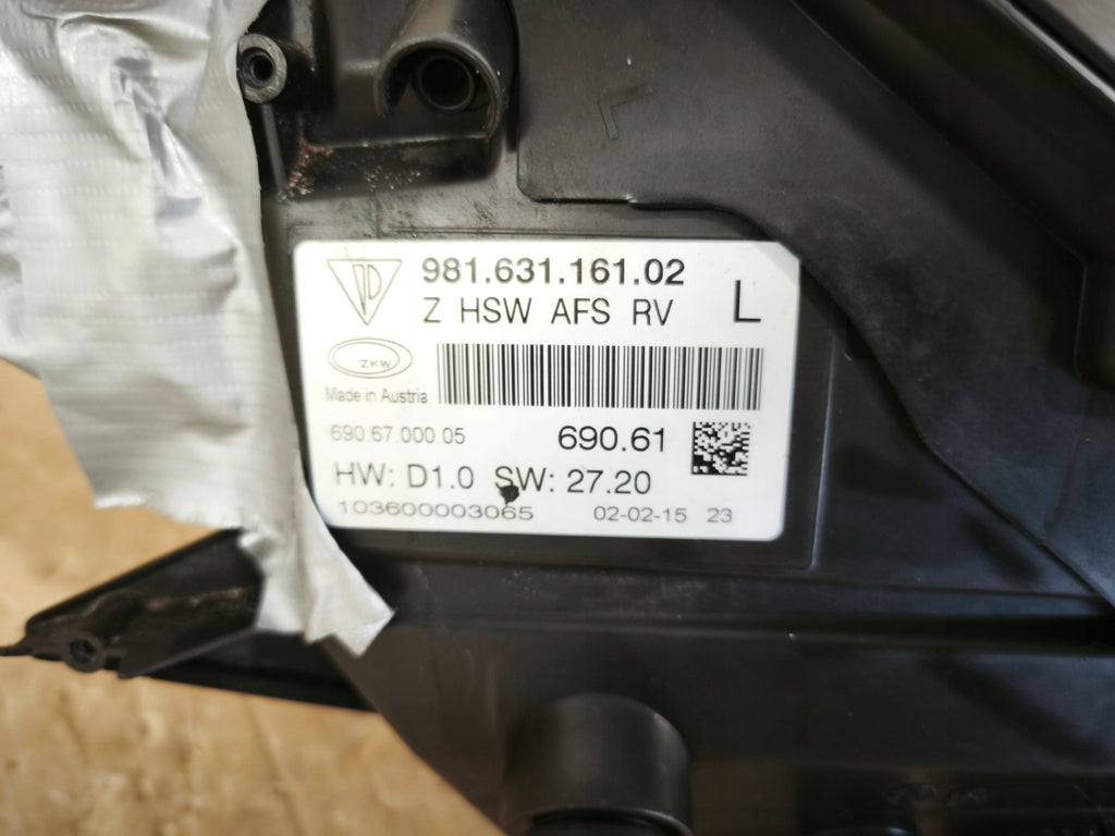 Frontscheinwerfer Porsche Cayman Boxster 981 98163116102 Xenon Links Headlight SCH9871566446bu