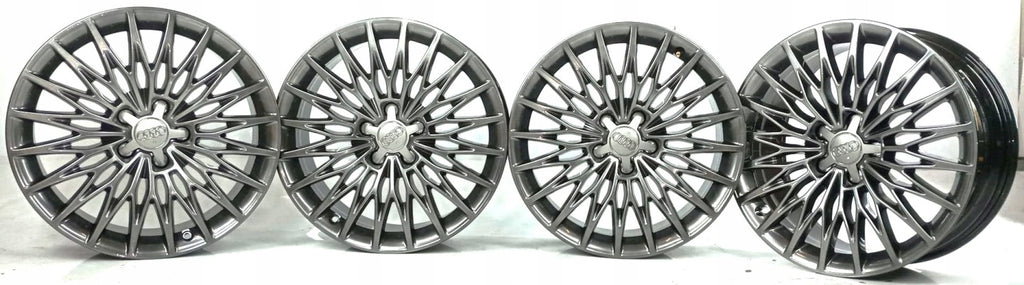 4x Alufelge 18 Zoll 8.0" 5x112 46ET Glanz Silber 8V0601025AE Audi A3 Rim Wheel FEL7769582790ri