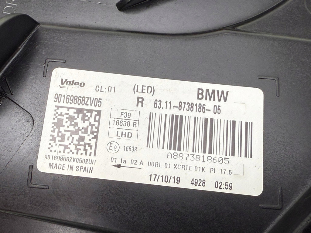 Frontscheinwerfer BMW X2 F39 63118738186-05 LED Rechts Scheinwerfer Headlight SCH1979123035cb