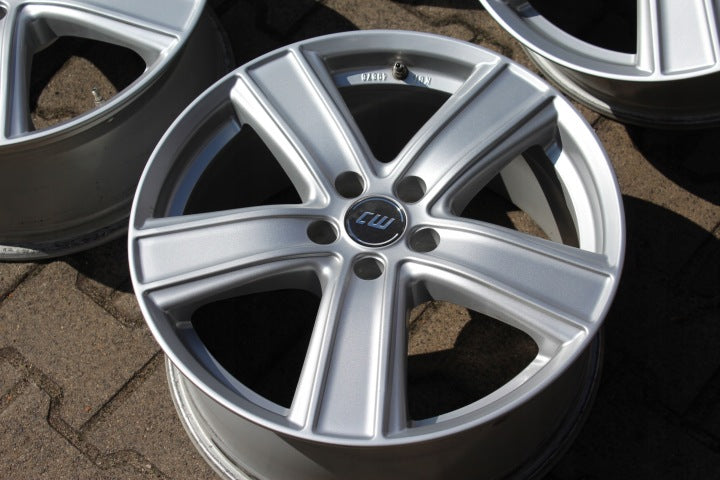4x Alufelge 18 Zoll 8.0" 5x108 45ET Glanz Silber KBA-49876 Ford I Rim Wheel FEL6939968979xz