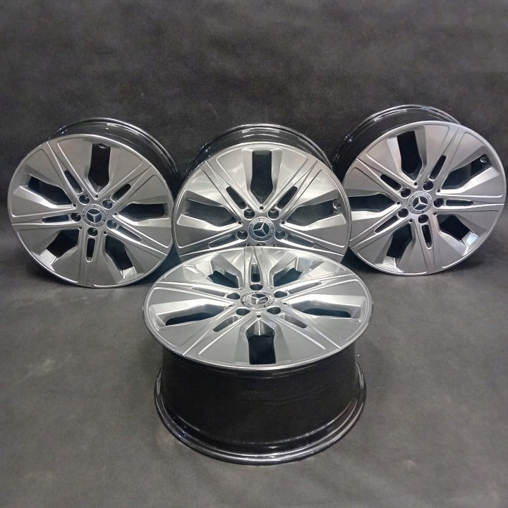 4x Alufelge 18 Zoll 8.5" 5x112 56ET Glanz Schwarz A2054018300 Mercedes-Benz W205 FEL6253726401xj