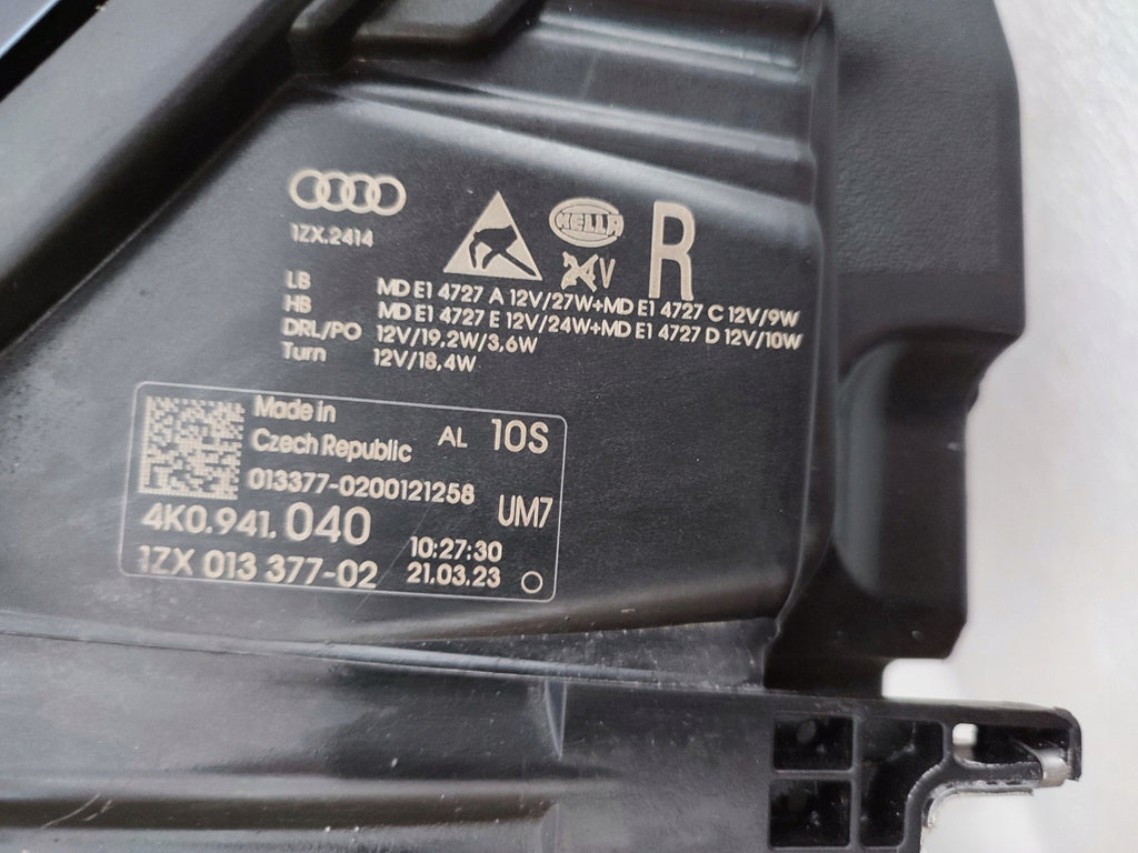 Frontscheinwerfer Audi A6 C8 4K0941040 Full LED Rechts Scheinwerfer Headlight