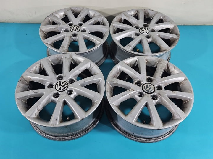 4x Alufelge 16 Zoll 6.5" 5x112 50ET 1K0601025BS VW Passat B7 Rim Wheel FEL5823747399ui