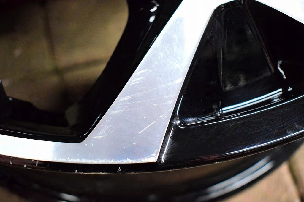 1x Alufelge 18 Zoll 7.0" 4x108 35ET Glanz Schwarz 00128-RR Opel Crossland X