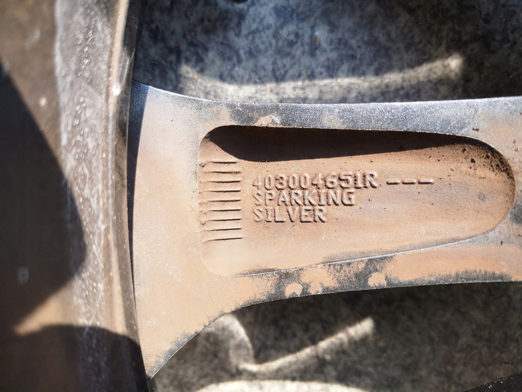 1x Alufelge 16 Zoll 6.5" 5x114.3 44ET Glanz Silber 403004651 Renault Megane 1