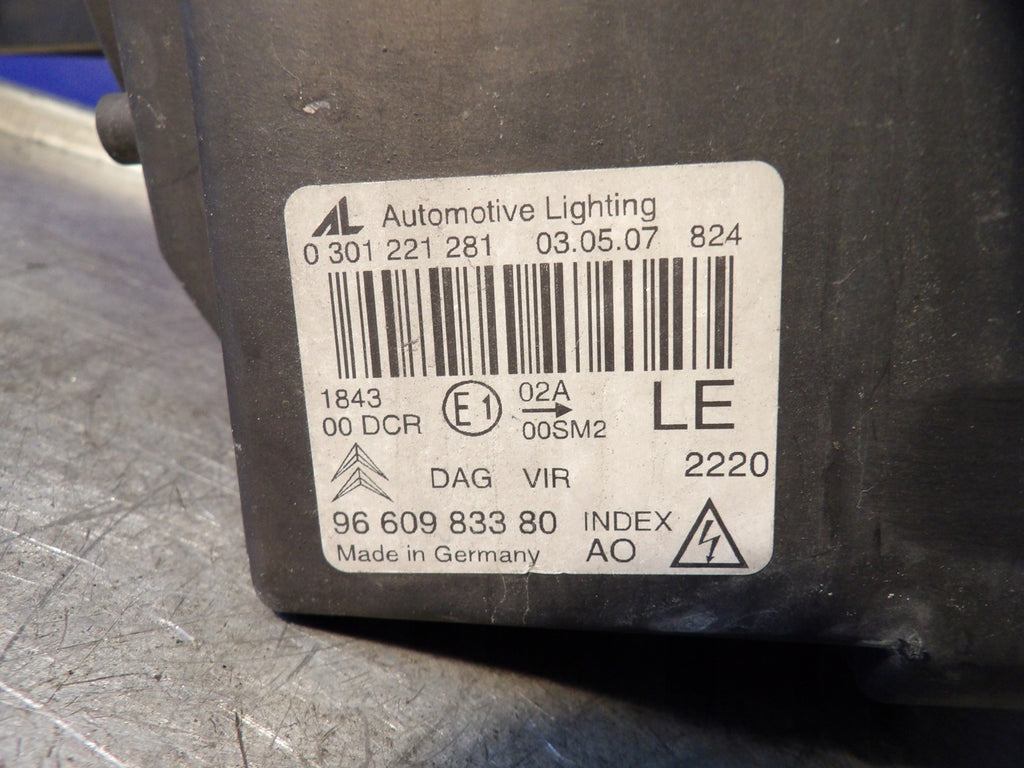 Frontscheinwerfer Citroën C6 9660983380 Xenon Links Scheinwerfer Headlight