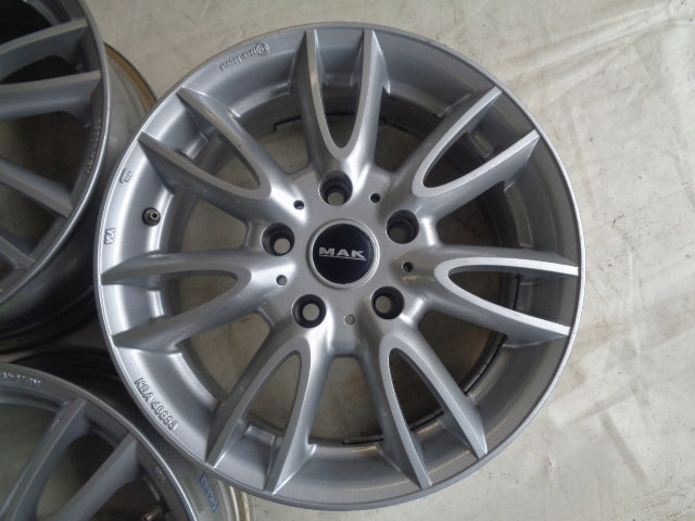 4x Alufelge 16 Zoll 6.5" 5x120 46ET BMW 4 Mini Rim Wheel FEL5410142204qm