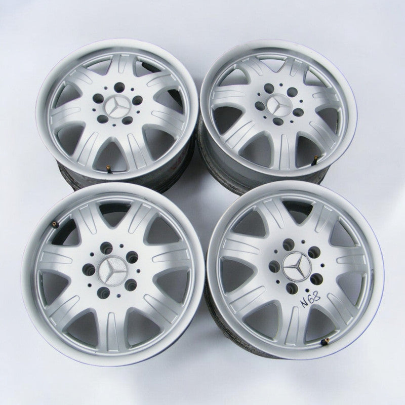 4x Alufelge 16 Zoll 7.0" 5x112 34ET Glanz Silber A2464010502 Mercedes-Benz Slk