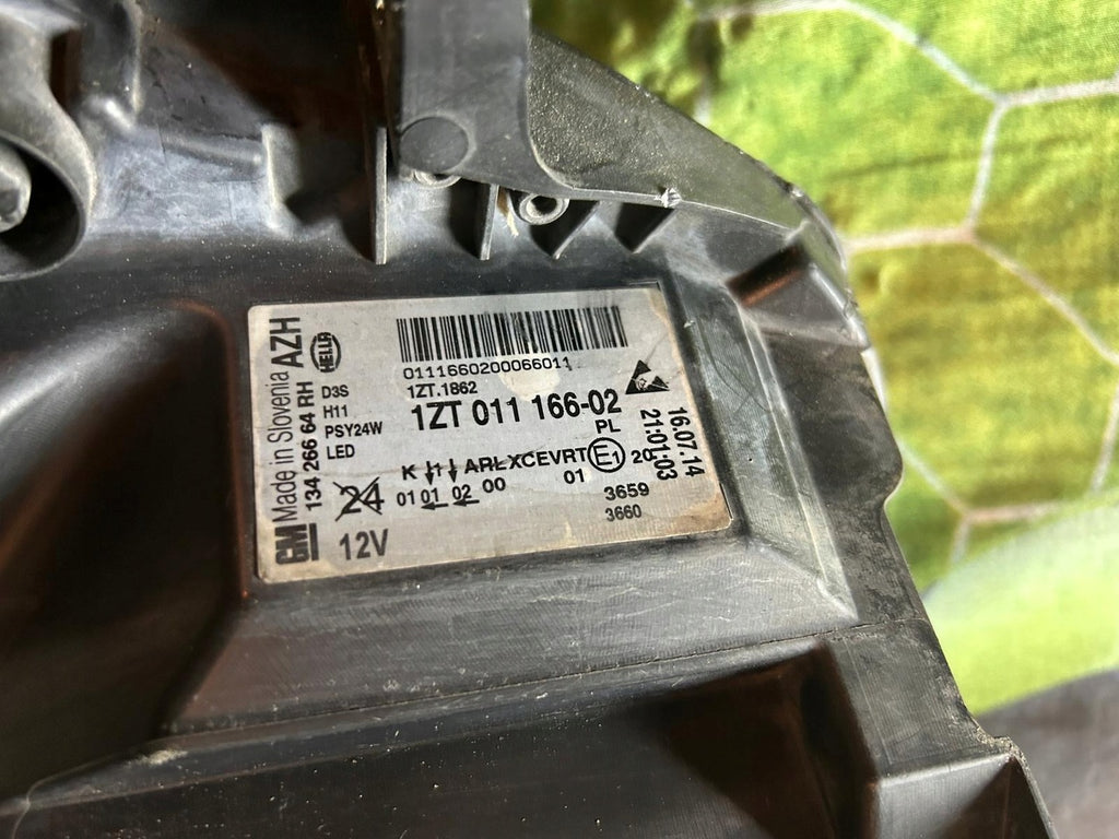 Frontscheinwerfer Opel Insignia 1ZT01116602 13426664 Xenon Rechts Headlight SCH8498794033ti