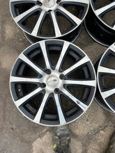 Load image into Gallery viewer, 4x Alufelge 16 Zoll 7.0" 4x108 42ET Glanz Schwarz Ford Fiesta I Ecosport FEL8008342001po