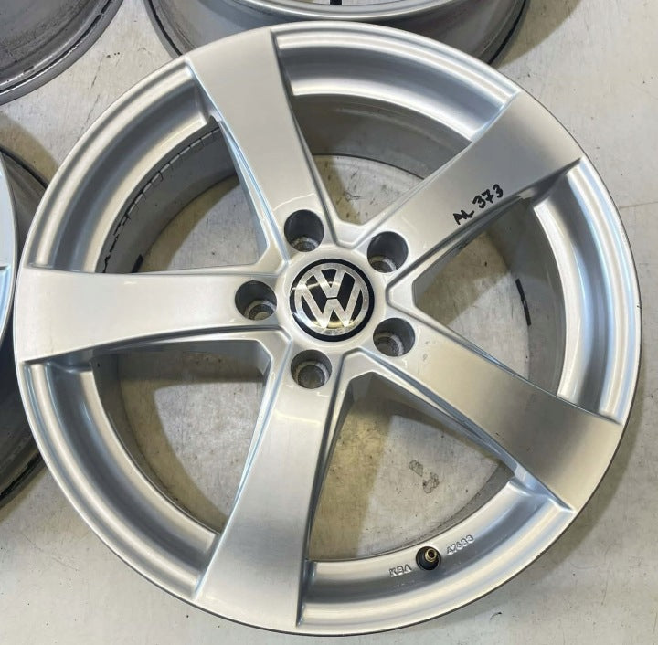 4x Alufelge 17 Zoll 7.5" 5x112 35ET Glanz Silber Rim Wheel FEL5395341037ur