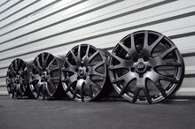 Laden Sie das Bild in den Galerie-Viewer, 4x Alufelge 17 Zoll 7.0" 5x112 47ET Schwarz Audi B6 B7 Rim Wheel FEL7411759717cw