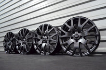 Laden Sie das Bild in den Galerie-Viewer, 4x Alufelge 17 Zoll 7.0" 5x112 47ET Schwarz Audi B6 B7 Rim Wheel FEL7411759717cw
