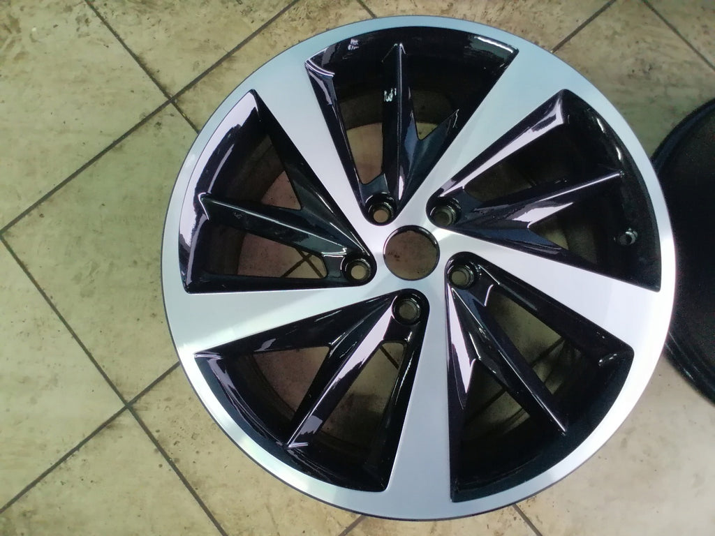 4x Alufelge 18 Zoll 7.5" 5x112 51ET Schwarz 5F0601025E Seat Leon Rim Wheel FEL1736386540jw