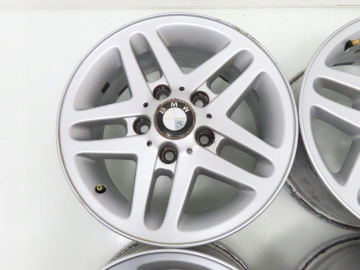 4x Alufelge 15 Zoll 6.5" 5x120 42ET Silber 1095368-7 BMW 3 E36 E46 E90 Rim Wheel FEL2093513076mi