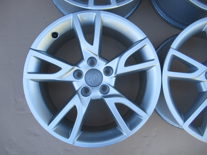 4x Alufelge 17 Zoll 6.5" 5x112 33ET Glanz Silber 8U0071497 Audi Rim Wheel FEL8289914765qx